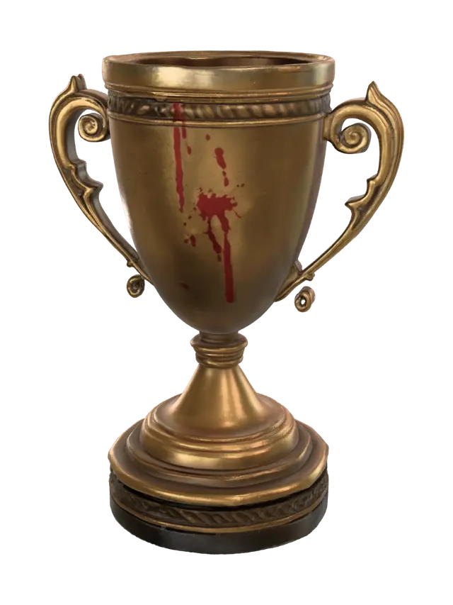 Crimson Trophy - Of 3D model, vytvořený pomocí AI