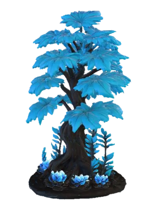 Enchanted Lumina Tree - Fantastical 3D model, vytvořený pomocí AI