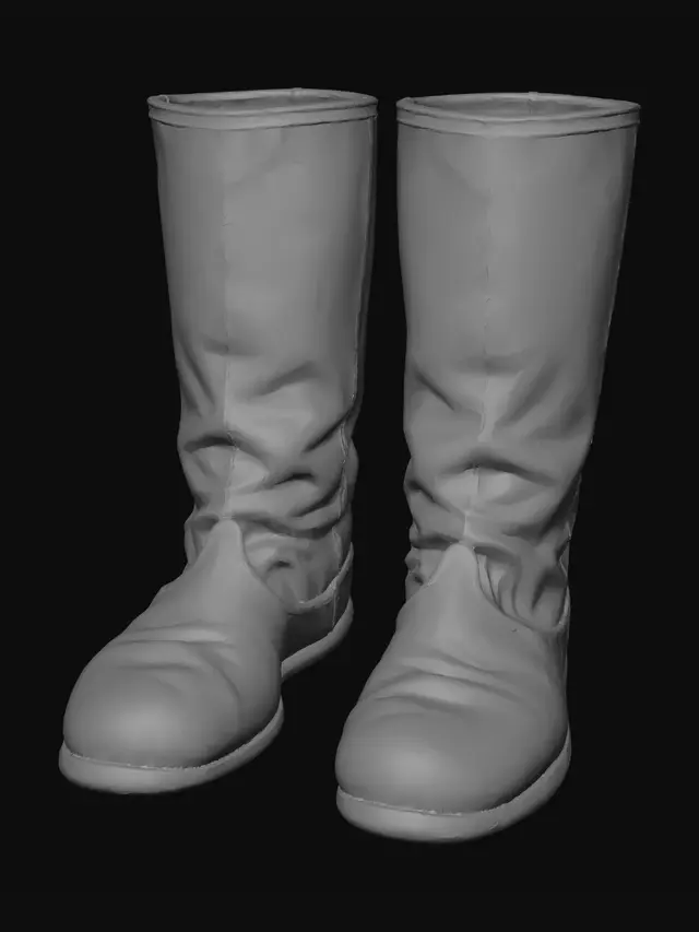 3D model for Mud-Splattered Boots