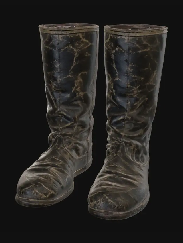 3D model for Mud-Splattered Boots