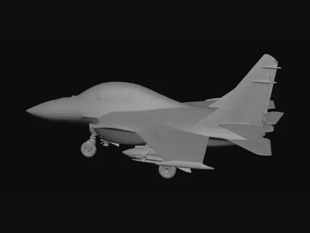 3D model for fighter jet
 with landing gear