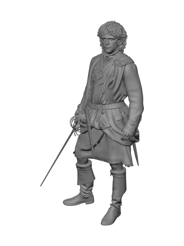 3D model for Highland Warrior in Plaid