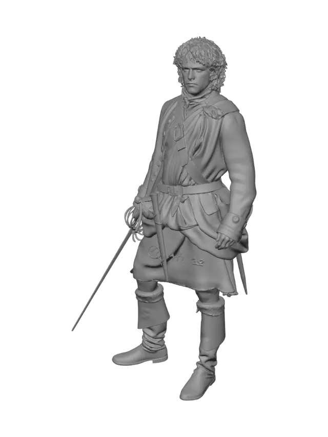 3D model for Highland Warrior in Plaid