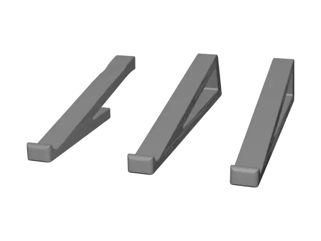 3D model for Wooden A-frame bookends
