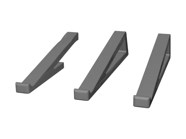 3D model for Wooden A-frame bookends
