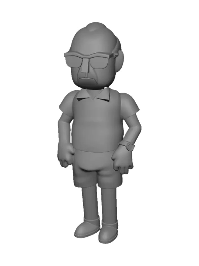 3D model for Sunlit Beach Grandpa