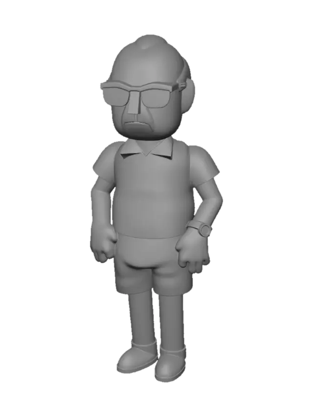 3D model for Sunlit Beach Grandpa