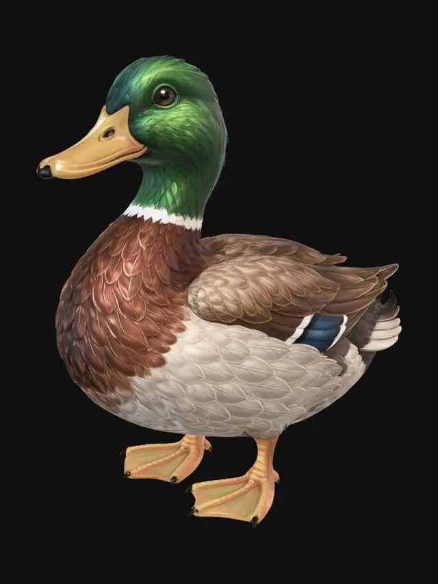 3D model for Emerald-Headed Mallard