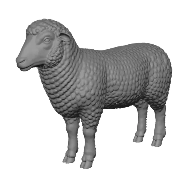 3D model for Ivory Curl Sheep