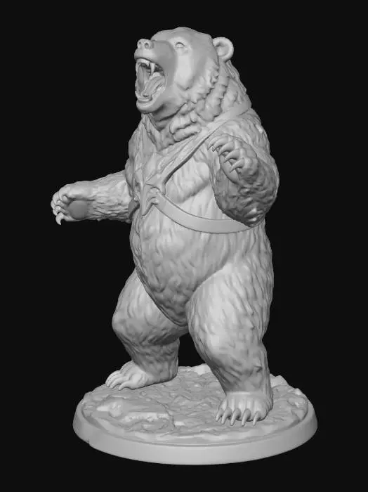 3D model for Roaring Bear Warrior