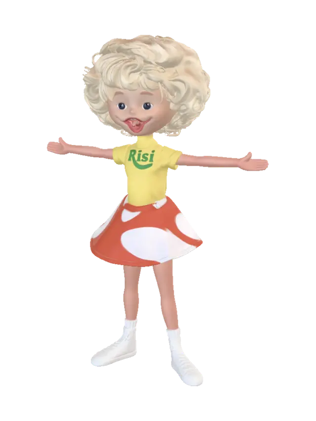 3D model for Open Arms Sunny Doll