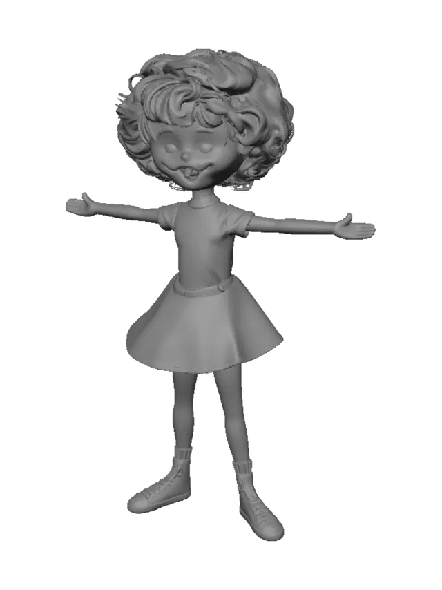 3D model for Open Arms Sunny Doll