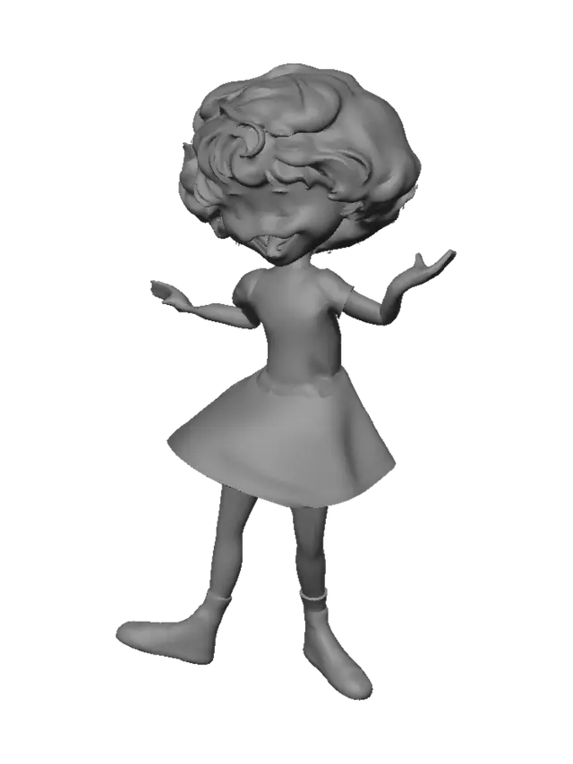 3D model for Open Arms Sunny Doll