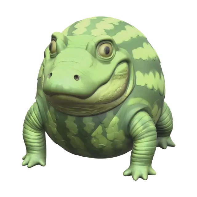 Stylized Glorbo Fruttodrillo - Stylizedcreature AI 생성 3D 모델