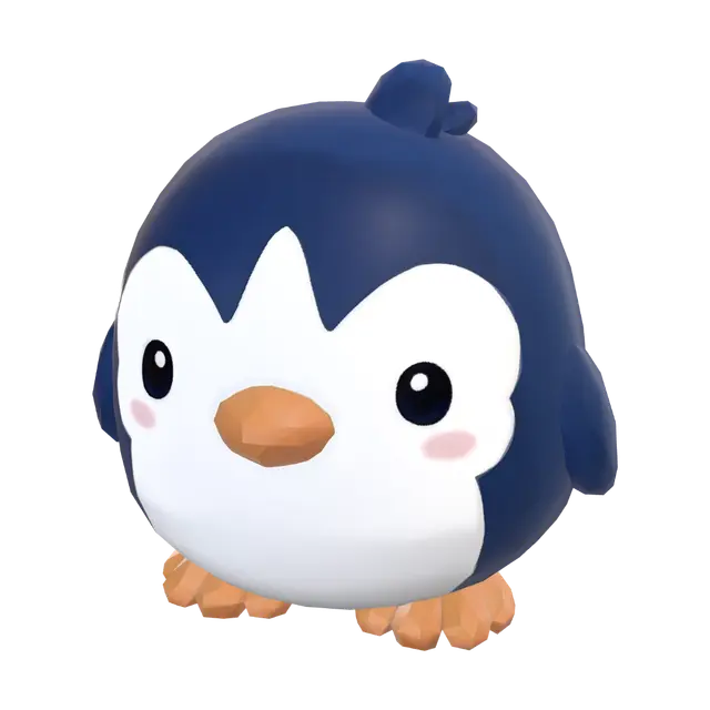 3D model for Blue Puff Penguin
