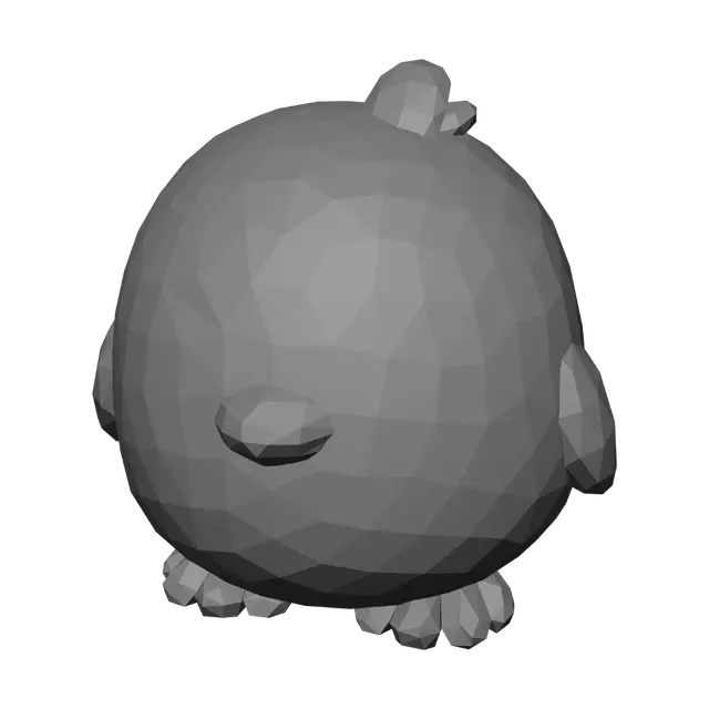 3D model for Blue Puff Penguin