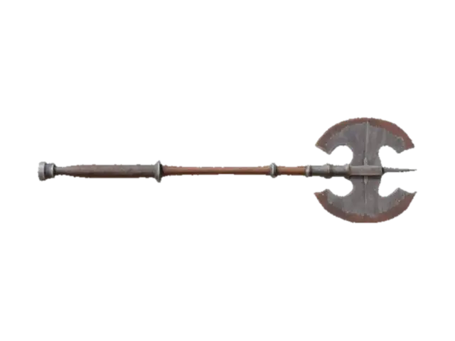 Double-Headed Battle Axe - Battleaxe 3D model, vytvořený pomocí AI