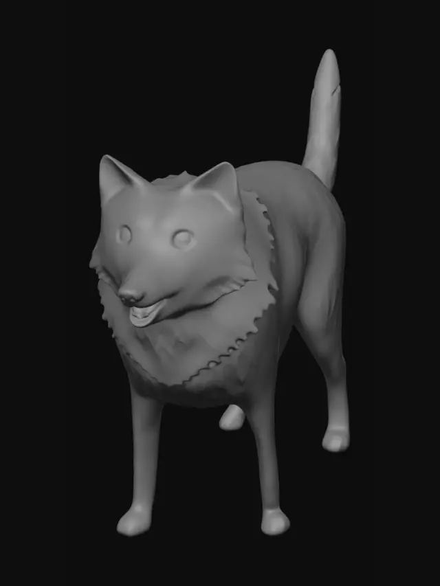 3D model for Running Greyhound
