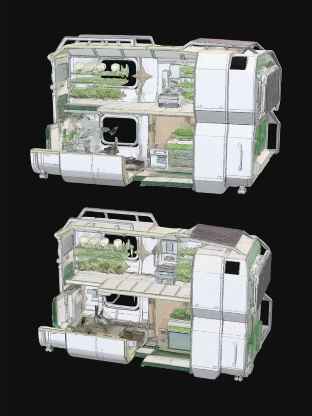 3D model for Association Jr. Redesign: Garden Module & Sandwich Panels