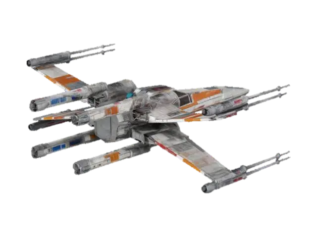 star wars x-wing spaceship - Starship 3D model, vytvořený pomocí AI