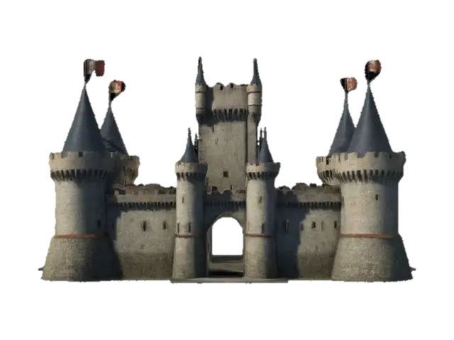 Modèle 3D Medieval castle - History, généré par IA