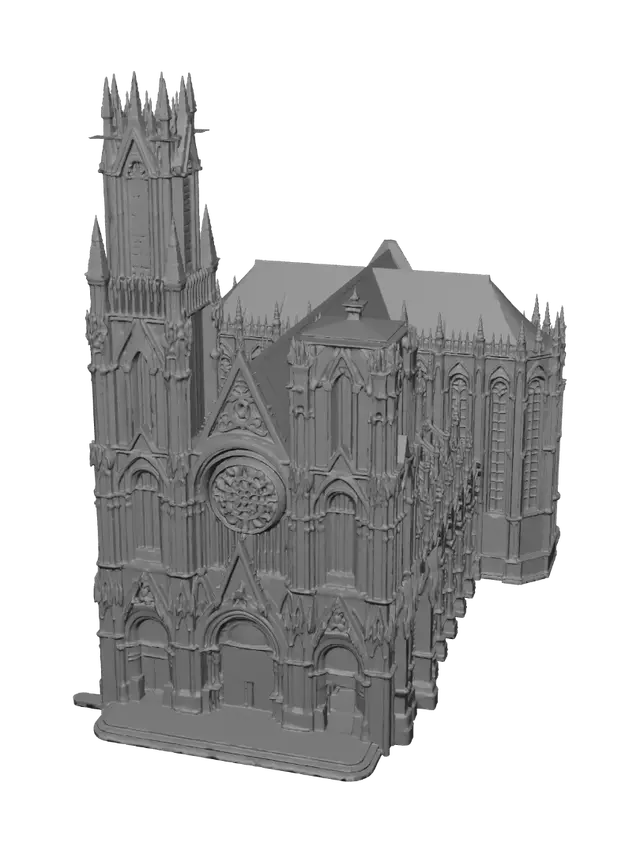 3D model for Gothic Cathedral Model