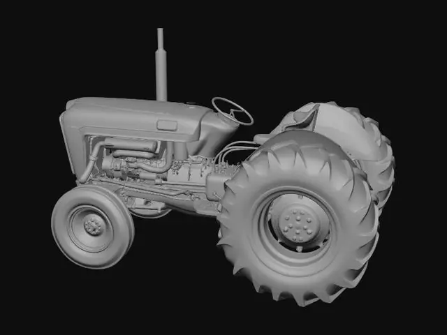 3D model for Old tractor