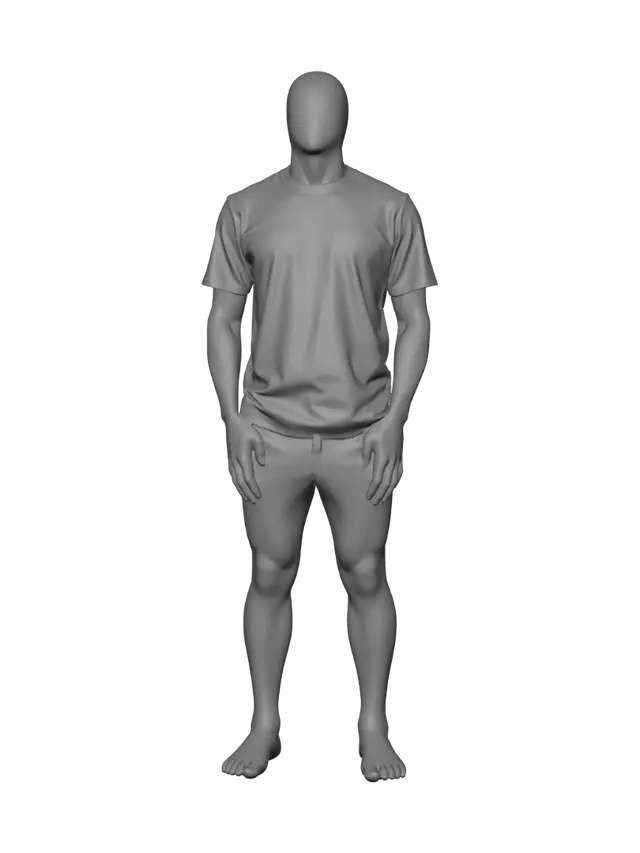 3D model for office t-shirt