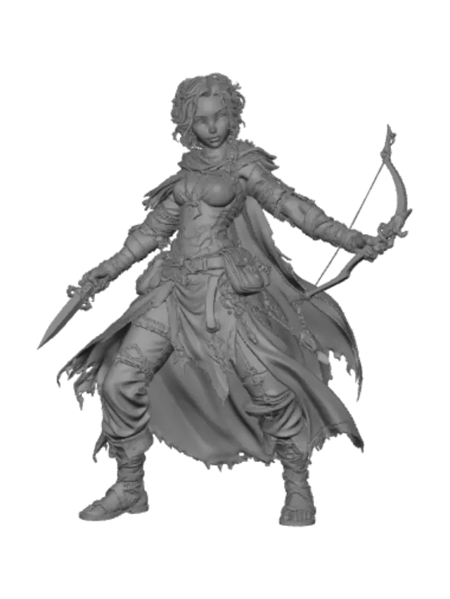 3D model for Elven Ranger of the Verdant Wilds