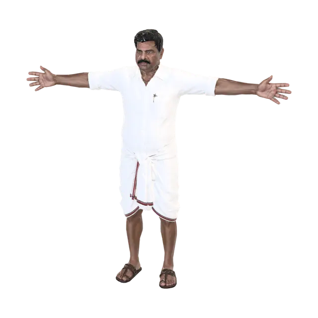 Tamil - Tradition 3D model, vytvořený pomocí AI