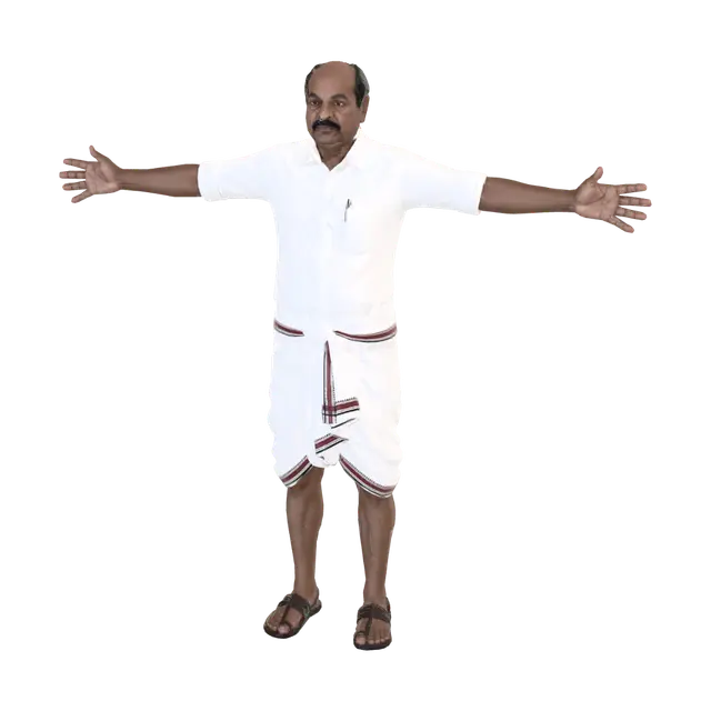 Tamil - Tradition 3D model, vytvořený pomocí AI