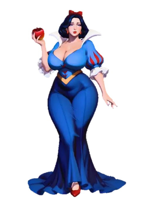 Snow White - Disney 3D model, vytvořený pomocí AI