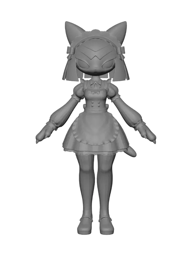 3D model for Midnight Maid Cat