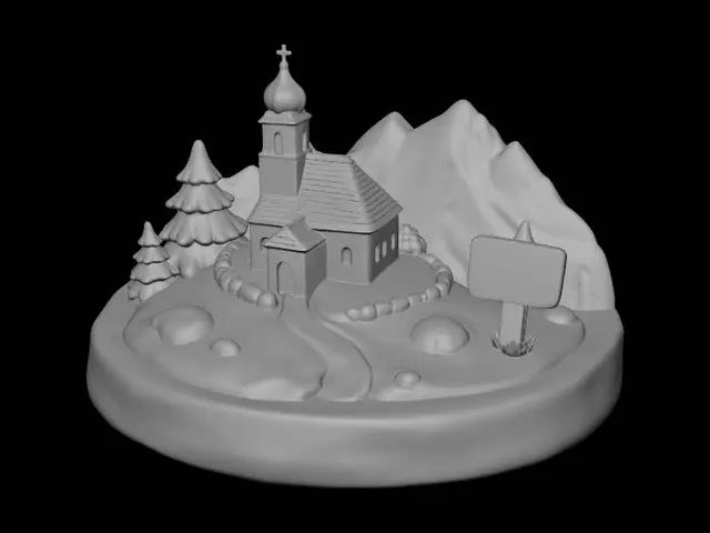 3D model for Berchtesgaden Alpine Chapel