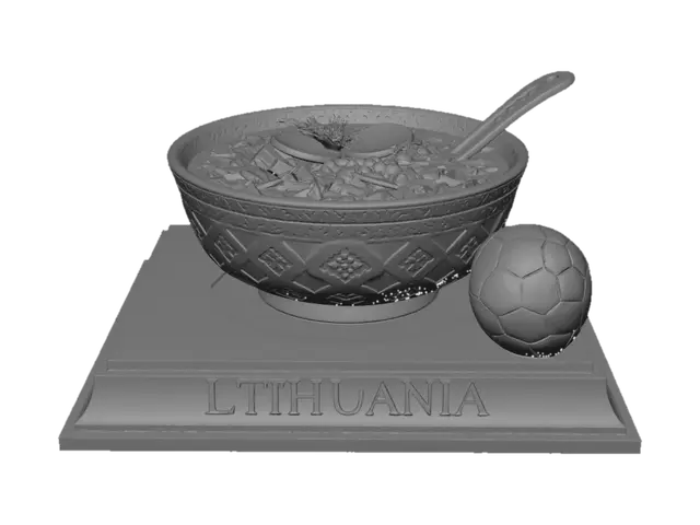 3D model for Lithuanian Cold Beet Soup