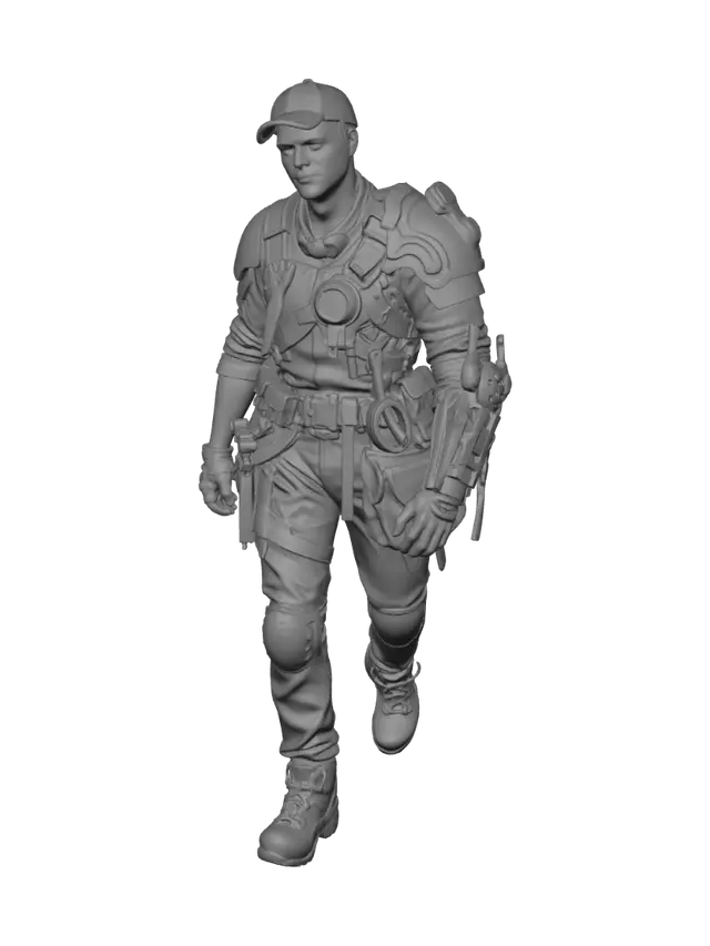3D model for Wanderer in the Ruins