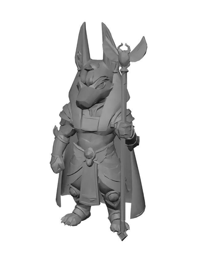 3D model for Pharaoh Anubis
