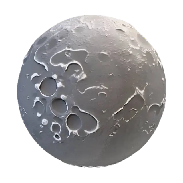 Moon - Lunar 3D model, vytvořený pomocí AI