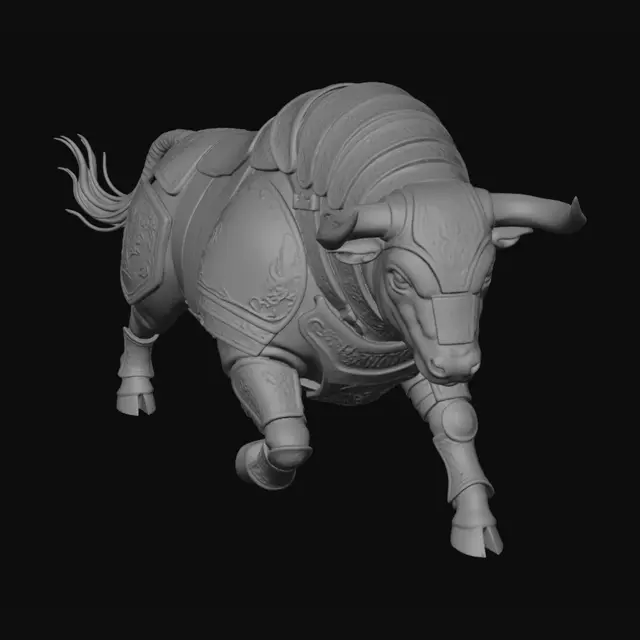 3D model for Armored Bull of Spain