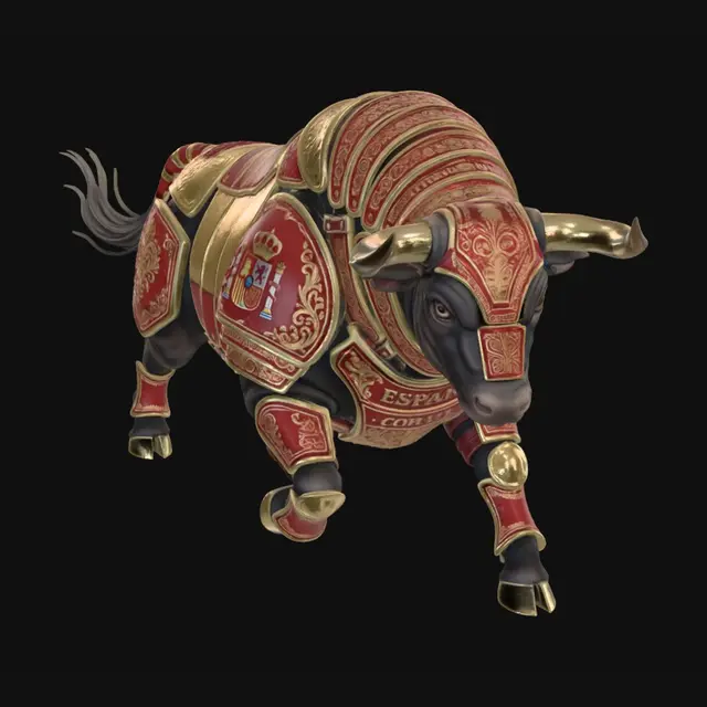 3D model for Armored Bull of Spain