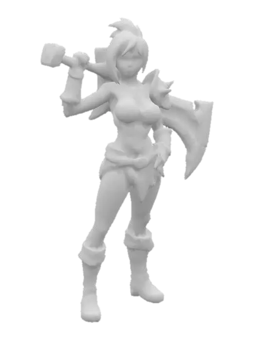 3D model for Warrior Stance