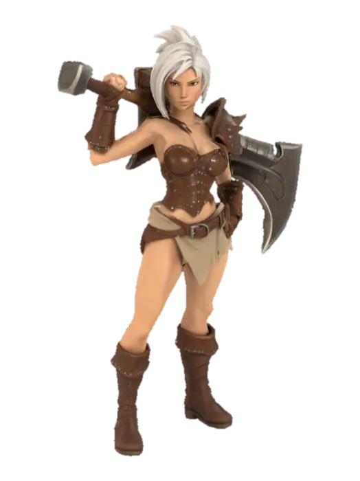 3D model for Warrior Stance