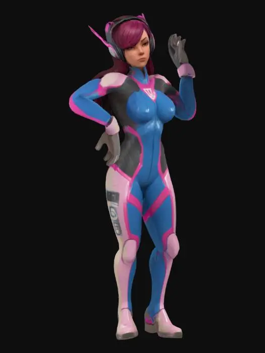 3D model for Gamer Girl
