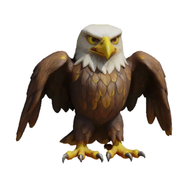 Majestic Eagle - Beak 3D model, vytvořený pomocí AI