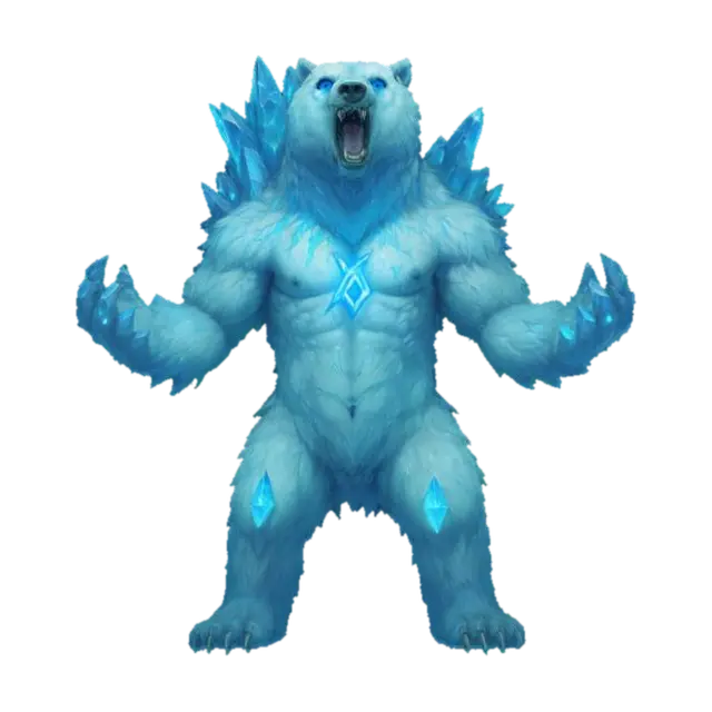 [Svalbard], #AroundTheWorld#, Polar Bear Guardian 3D model, vytvořený pomocí AI