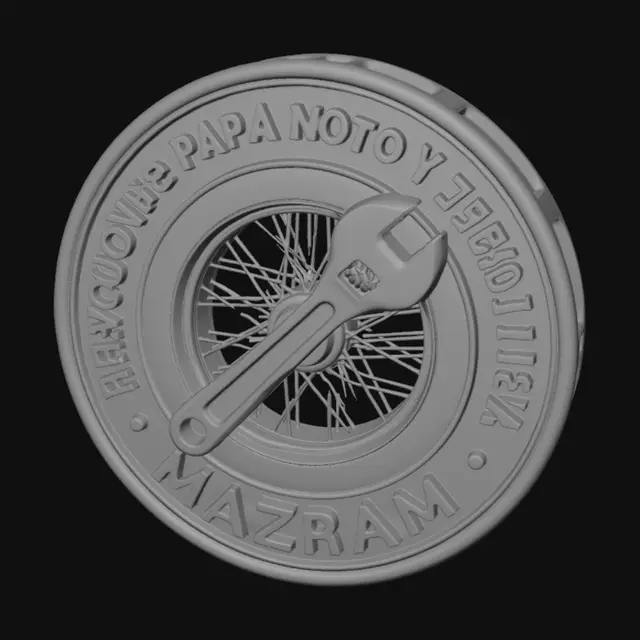 3D model for Motorcycle Repair and Hardware emblem