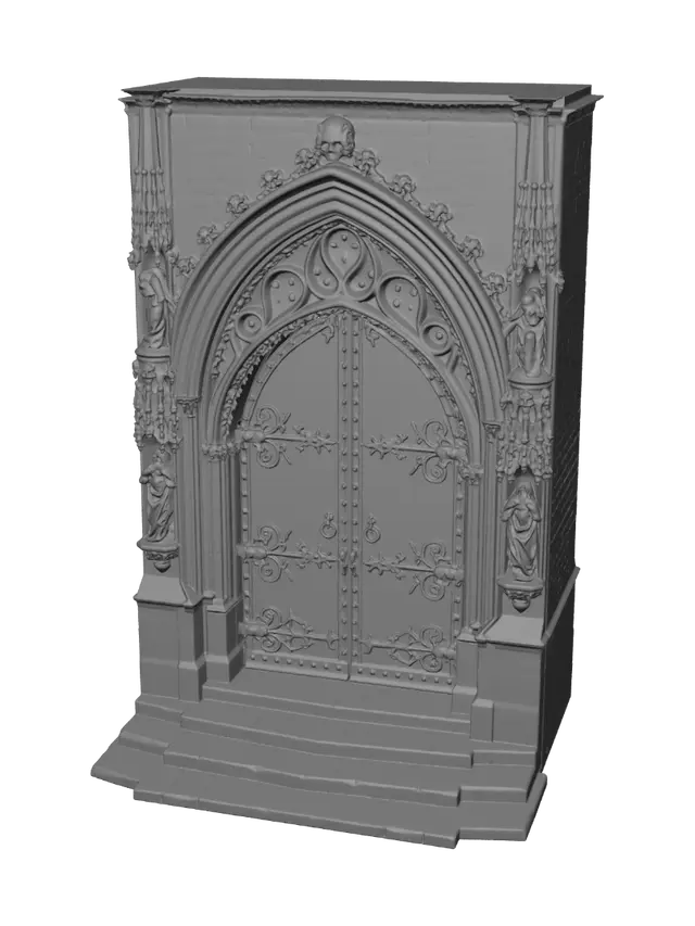 3D model for Gothic Cathedral Portal