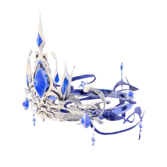 Celestial Crown - Gemstone 3D model, vytvořený pomocí AI