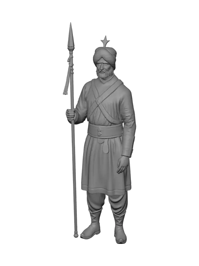 3D model for Rajput Warrior with Spear