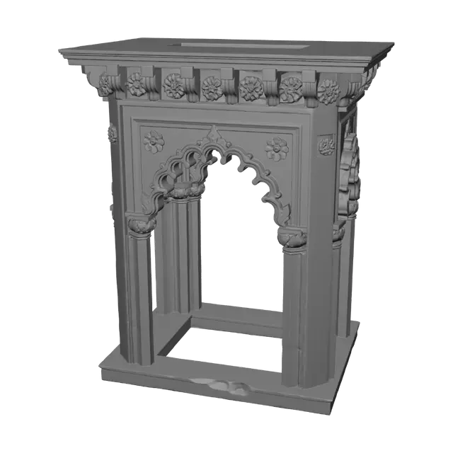 3D model for Archway View of Amber Fort Across Maota Lake